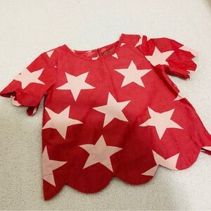 Red Star-Spangled Shirt Perfect for 4th of July Celebrations